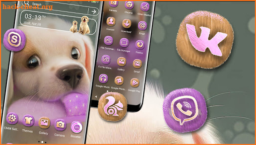 Cute Puppy Launcher Theme screenshot