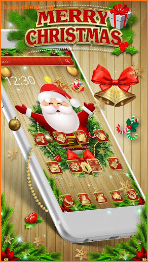 Cute Santa Merry Christmas Theme screenshot