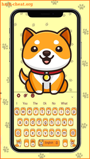 Cute Shiba Inu Doggy Keyboard Theme screenshot