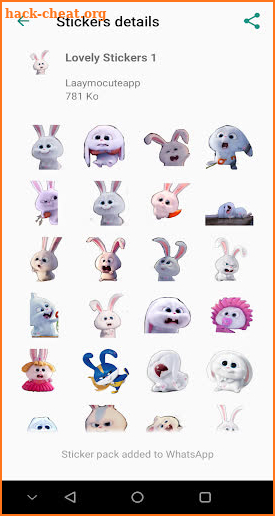 Cute Snowball Stickers WAStickerApps screenshot