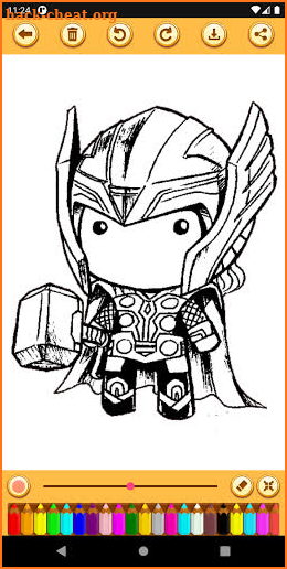 Cute Superhero Coloring Pages screenshot