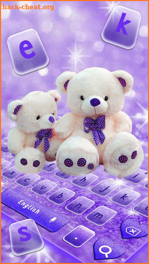 Cute Teddy Bear Keyboard Theme screenshot