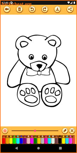 Cute Teddy Coloring Book screenshot