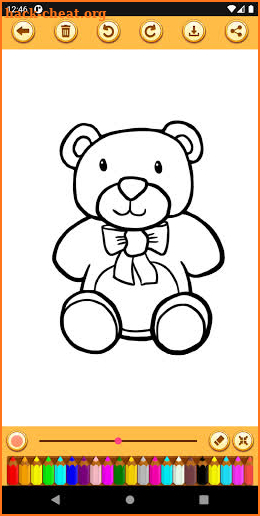 Cute Teddy Coloring Book screenshot