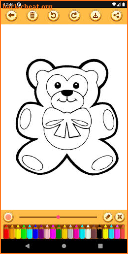 Cute Teddy Coloring Book screenshot