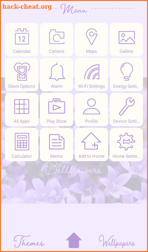 Cute Wallpaper Bellflowers Theme screenshot