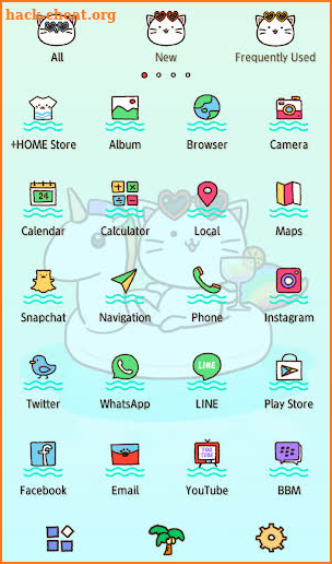 Cute Wallpaper Cat Vacation Theme screenshot