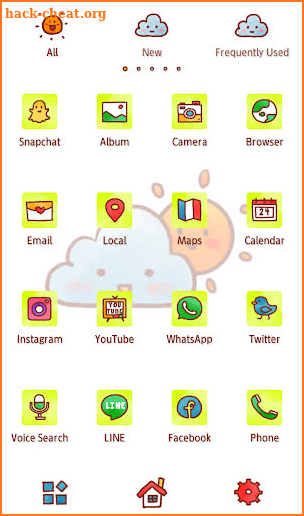 Cute Wallpaper Cloudy Weather Theme screenshot