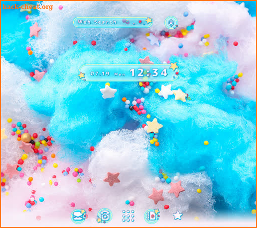 Cute Wallpaper Cotton Candy Theme screenshot