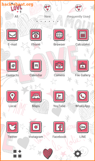 Cute Wallpaper Hearts & Love Theme screenshot