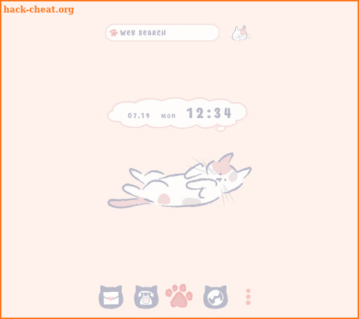 Cute Wallpaper Kitty Doodles Theme screenshot