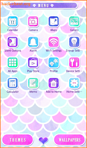 Cute Wallpaper Mermaid Scales Theme screenshot