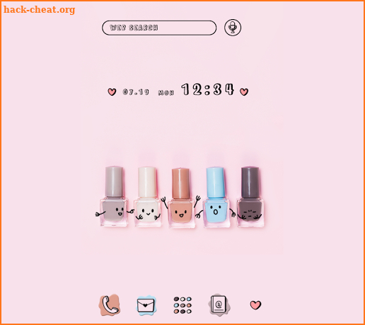 Cute Wallpaper Nail Polish Friends Theme screenshot