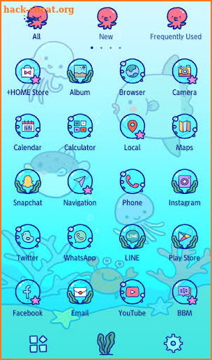 Cute Wallpaper Ocean Friends Theme screenshot