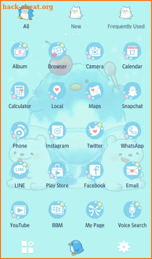 Cute Wallpaper Penguin Shaved Ice Theme screenshot