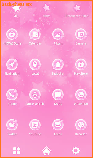 Cute Wallpaper Pink Star Theme screenshot