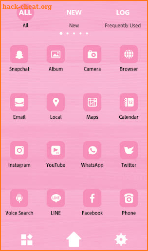 Cute Wallpaper Pink Wood Grain Theme screenshot