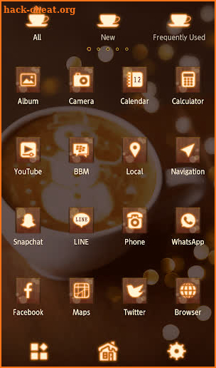 Cute Wallpaper Snowman Latte Theme screenshot