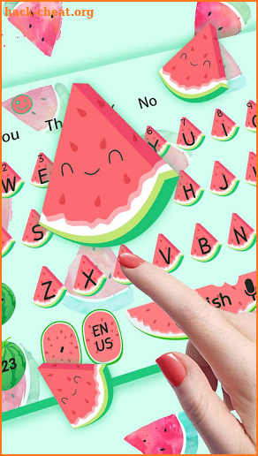 Cute Watermelon keyboard screenshot