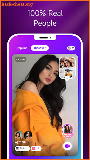 Cutey Video Chat&Meet Friend screenshot