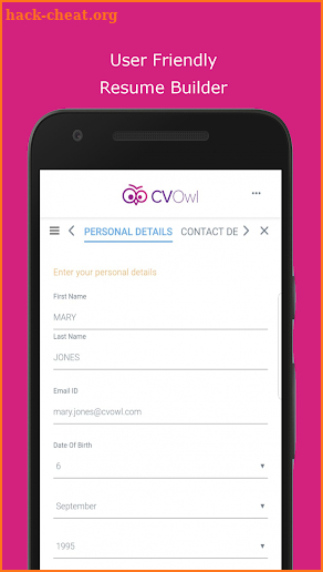 CV Owl - Free Resume Builder & CV Maker screenshot