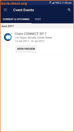 Cvent Events screenshot