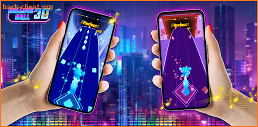 Cyber Rolling Music Ball Game screenshot