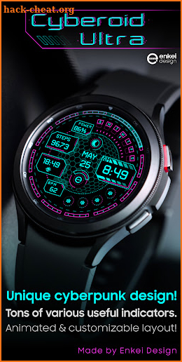 Cyberoid Ultra - watch face screenshot