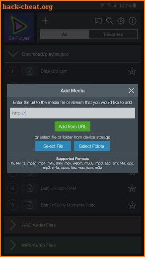 Da Player - Video and live stream player screenshot