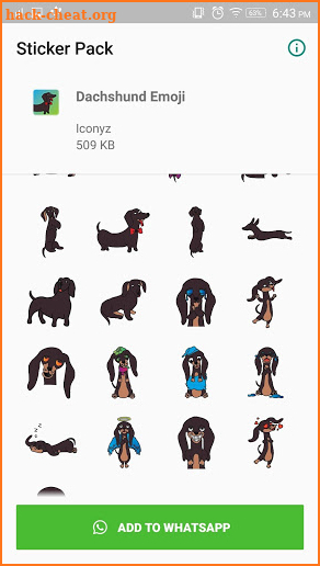 Dachshund Emoji for WhatsApp screenshot