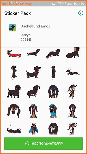 Dachshund Emoji for WhatsApp screenshot