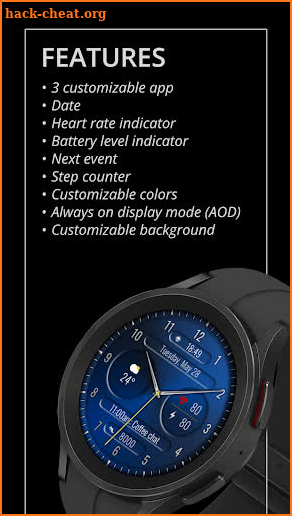 DADAM70B Analog Watch Face screenshot