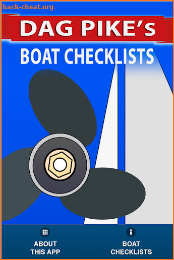 DAG PIKE'S BOATING CHECKLISTS screenshot