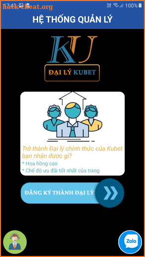 Đại Lý kubet , chính sách phần trăm cao của kuapp screenshot