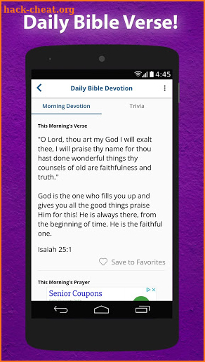 Daily Bible Devotion- Bible App & Caller ID Screen screenshot