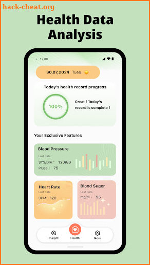 Daily Health-Sugar & BP screenshot