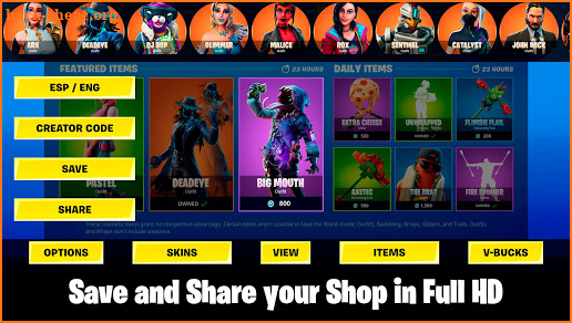 Daily Shop Maker Battle Royale Simulator screenshot