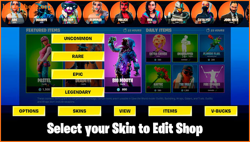 Daily Shop Maker Battle Royale Simulator screenshot