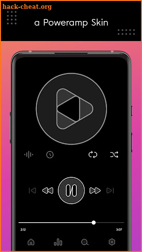 Dais Dark - Poweramp v3 Skin screenshot