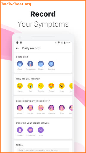 Daisy Period Tracker- Menstrual Cycle Tracker screenshot