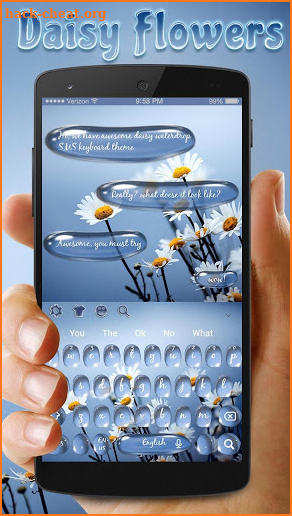 Daisy SMS Keyboard Theme screenshot