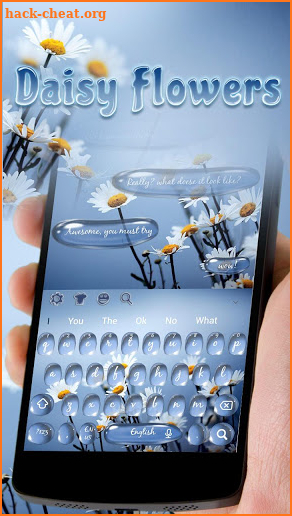 Daisy SMS Keyboard Theme screenshot