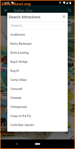 Dallas Zoo SmartZooMap screenshot