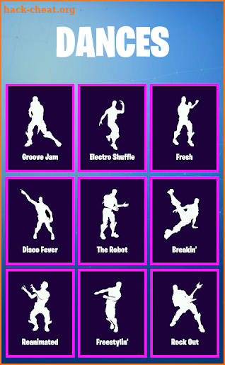 Dances from Fortnite, Emotes and Skins screenshot