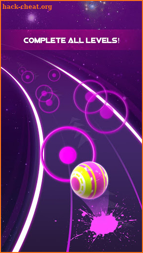 Dancing Neon Ball: Rush Road screenshot