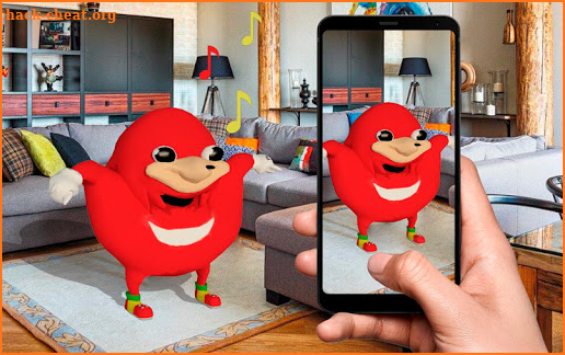 Dancing Ugandan Knuckles Virtual AR screenshot