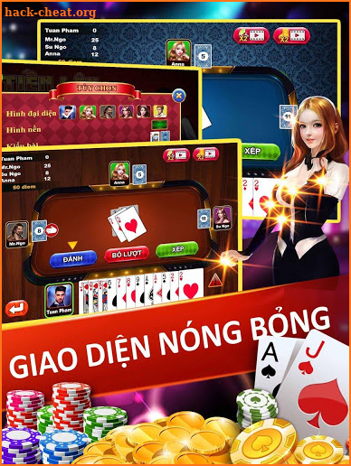 Đánh bài tiến lên miền nam - game tien len offline screenshot