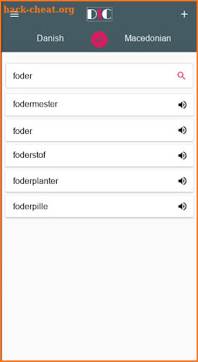 Danish - Macedonian Dictionary (Dic1) screenshot