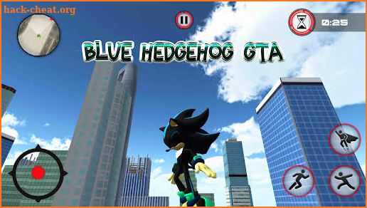 Dark Blue Hedgehog Rope Hero screenshot