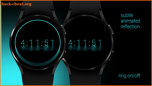 Dark Reflection Watch Face screenshot